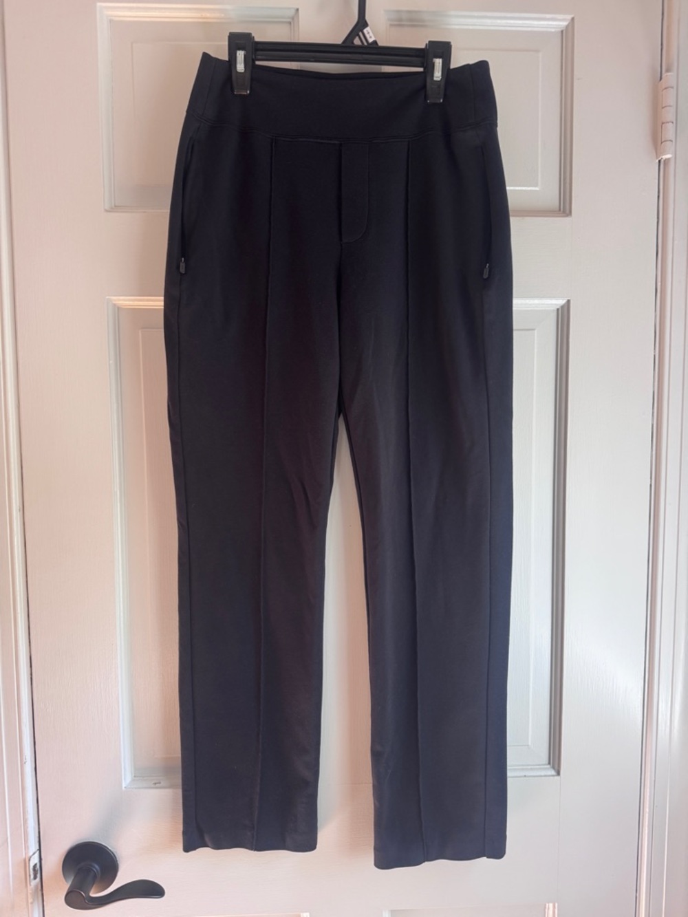 Athleta Eastbound Straight Pant Black Size 2 Travel Work Stretch